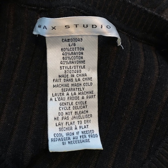 Knit Sweater Dress by Max Studio Gray Size Large Long Sleeve - Picture 3 of 6